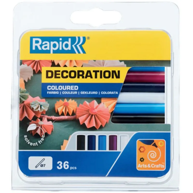 Rapid - Ράβδοι Σιλικόνης Μικροί, Classic Color 7mm Σετ 36 Τεμ 5001363