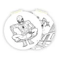 Diakakis - Must Μπλοκ Ζωγραφικής Στρογγυλό Φ36 Εκ 40 Φύλλα, Spiderman Με Αυτοκόλλητα 508845