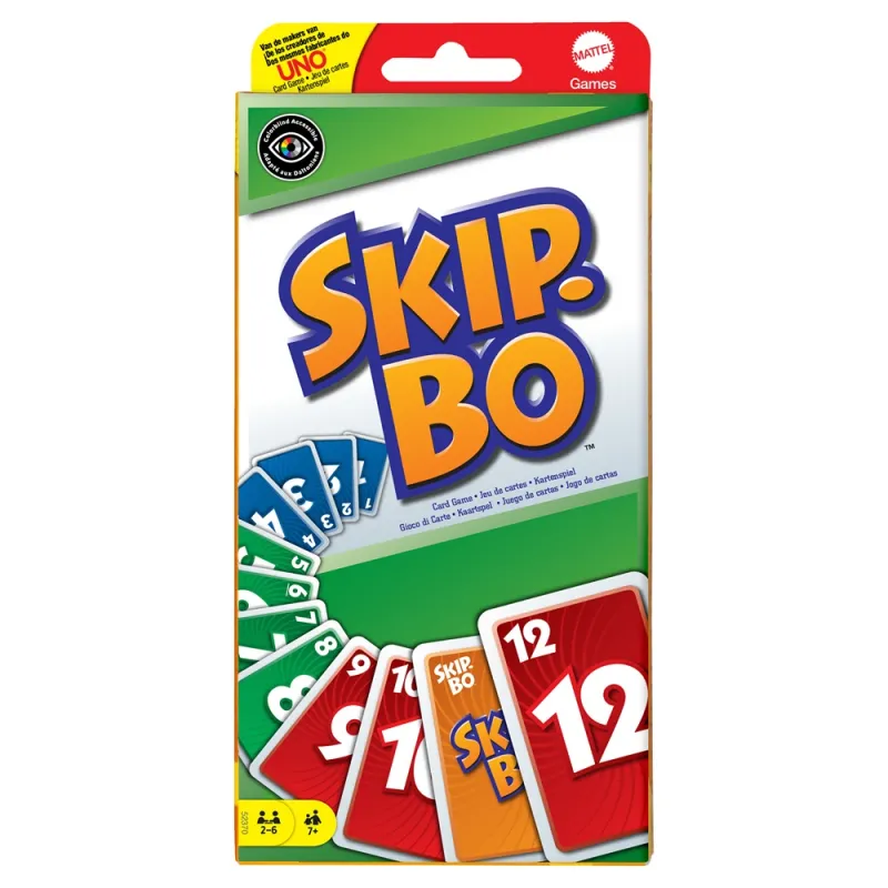 Mattel - Επιτραπέζιο, Uno Skip.Bo 52370