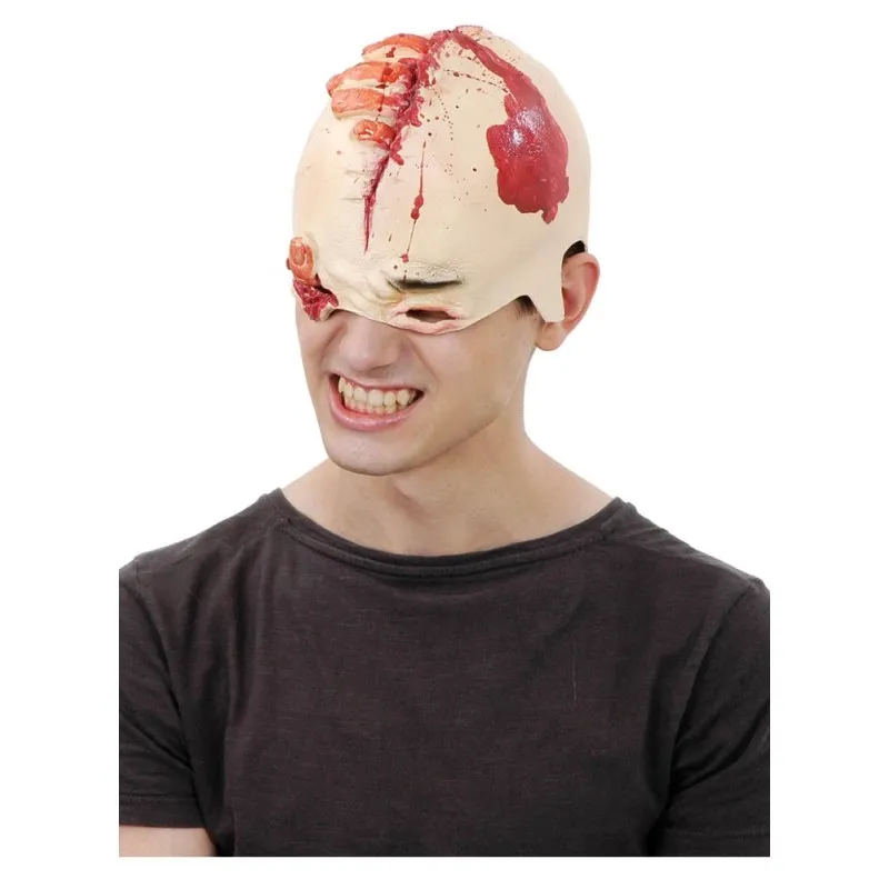Clown Republic - Λάτεξ Μάσκα 2/4 Με Αίμα Και Πληγές 72405