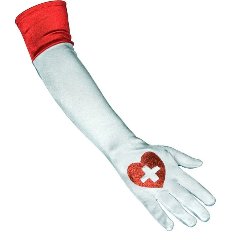 Clown  - Γάντια Νοσοκόμας Λευκό 47εκ. 70109