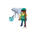 Playmobil Animals & Friends - Πολική Αρκούδα Και Φροντιστής 72090
