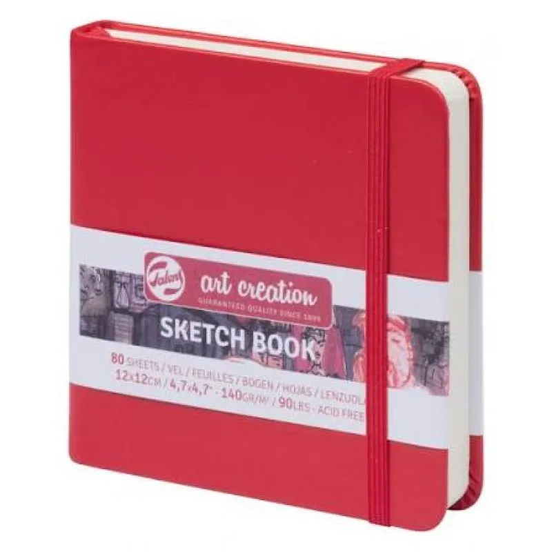 Royal Talens - Σημειωματάριο Sketchbook Art Creation Red 12x12 εκ 80 Φύλλα 9314204M