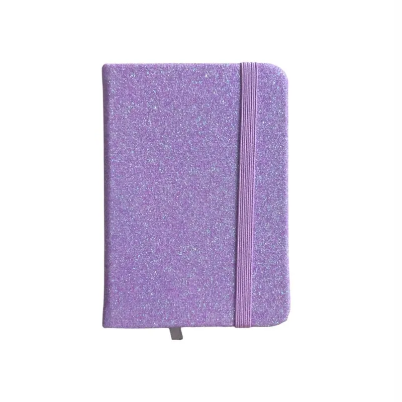Maxleaf - Σημειωματάριο Α7 Ριγέ 80 Φύλλα 75gsm, Glitter, Ροζ 5801-8