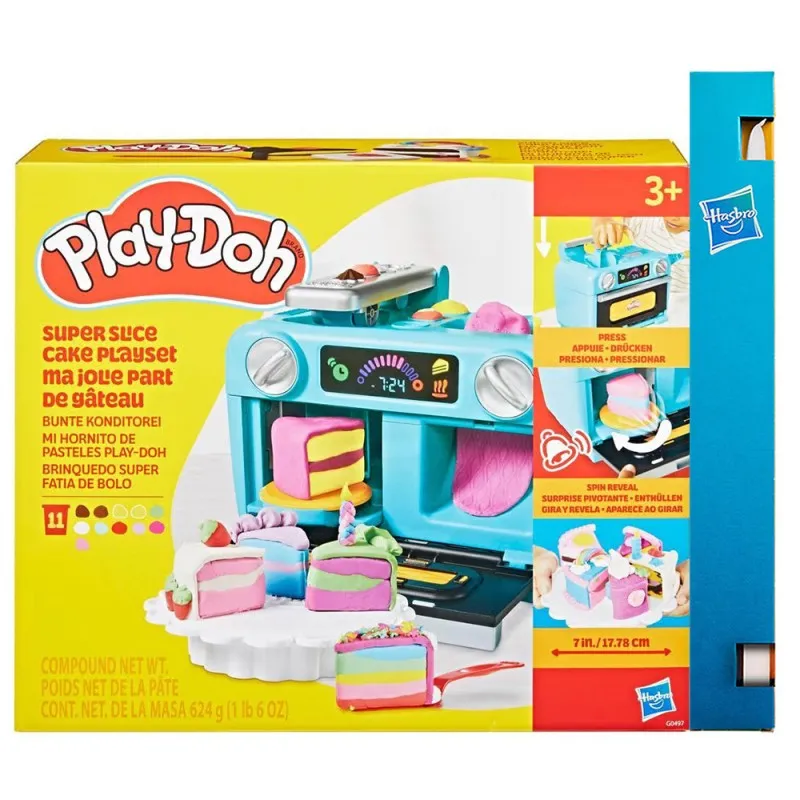 Παιχνιδολαμπάδα Hasbro Play Doh - Super Slice Cake Playet G0497