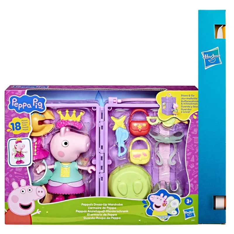 Παιχνιδολαμπάδα Hasbro - Peppa Pig, Peppa's Dress-Up Wardrobe G1017