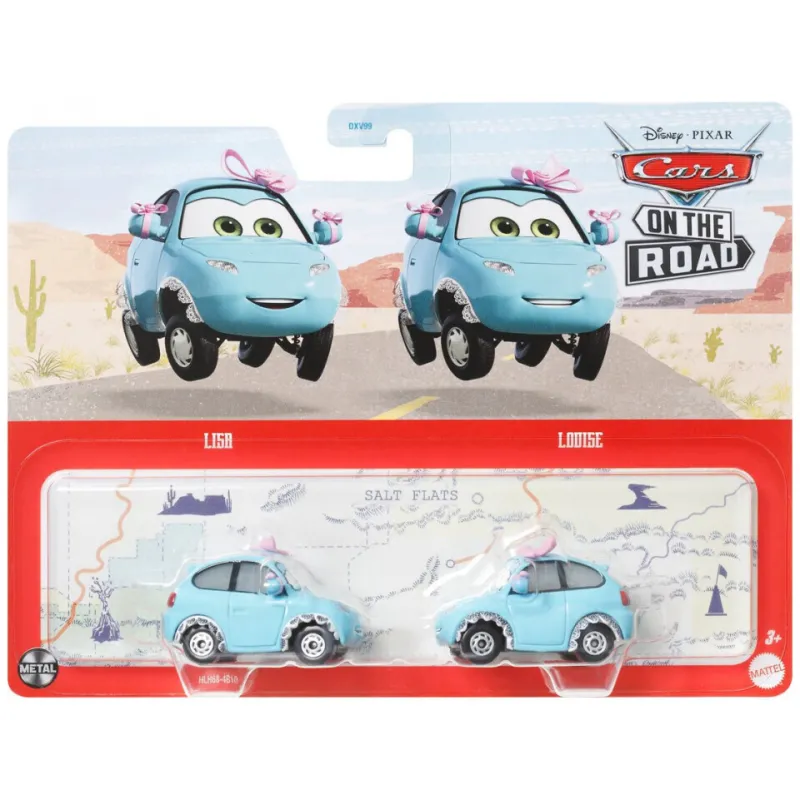 Mattel Cars - Σετ Με 2 Αυτοκινητάκια, Lisa & Louise HLH68 (DXV99)