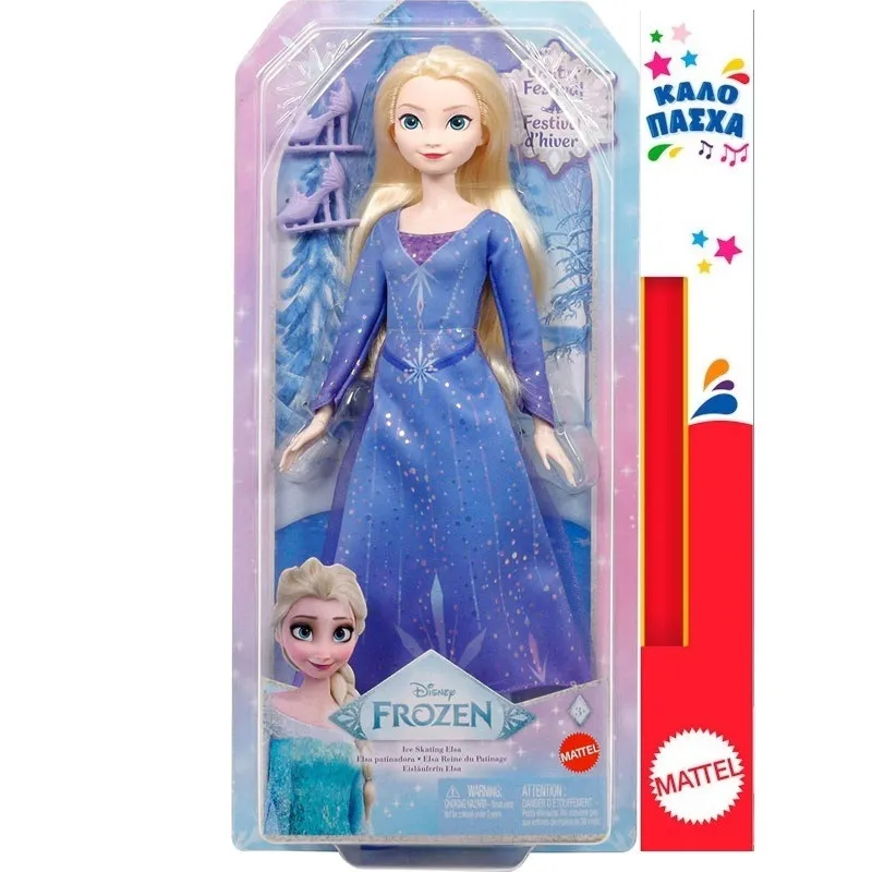 Παιχνιδολαμπάδα Mattel Disney Frozen - Ice Skating Elsa Winter Festival JBG53 (JBG52)