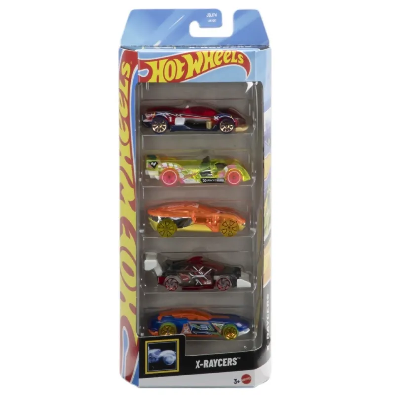 Mattel Hot Wheels – Αυτοκινητάκια 1:64 Σετ Των 5, X-Raycers JBJ74 (01806)