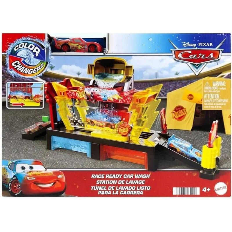 Mattel Cars - Color Changers, Race Ready Car Wash JBM70