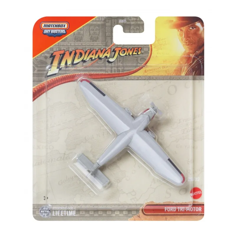 Mattel Matchbox - Αεροπλανάκι Sky Busters, Indiana Jones Ford Tri-Motor (29/32) JCM99 (JDJ05)