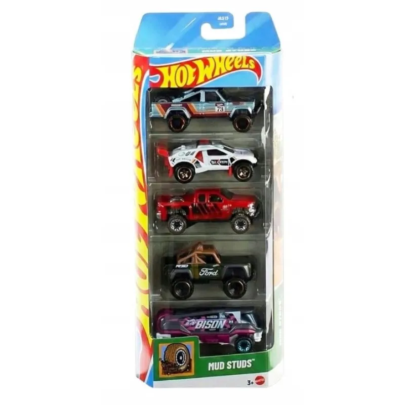 Mattel Hot Wheels – Αυτοκινητάκια 1:64 Σετ Των 5, Mud Studs JKG10 (01806)