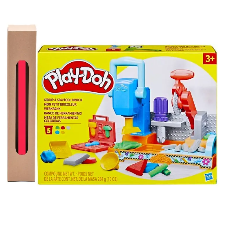 Παιχνιδολαμπάδα Hasbro Play Doh - Stamp & Saw Toll Bench F9141