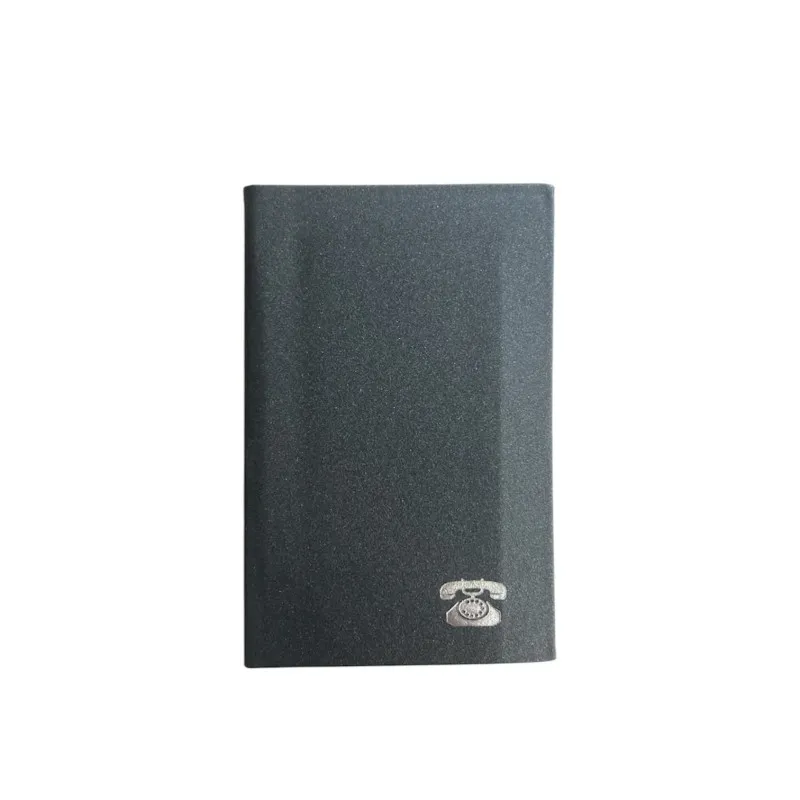 Adbook - Τηλεφωνικό Ευρετήριο Laminated, 7x11 cm 100 Σελίδες, Charcoal E-1003