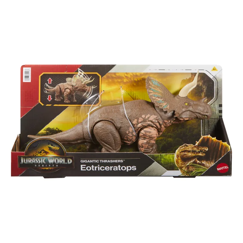 Mattel Jurassic World - Rebirth Gigantic Thrashers, Eotriceratops JGB93 (JGB92)