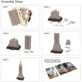 Cubic Fun - 3D Puzzle National Geographic, Empire State Building 66 Pcs DS0977h Cubic Fun - 3D Puzzle National Geographic, Empire State Building 66 Pcs DS0977h