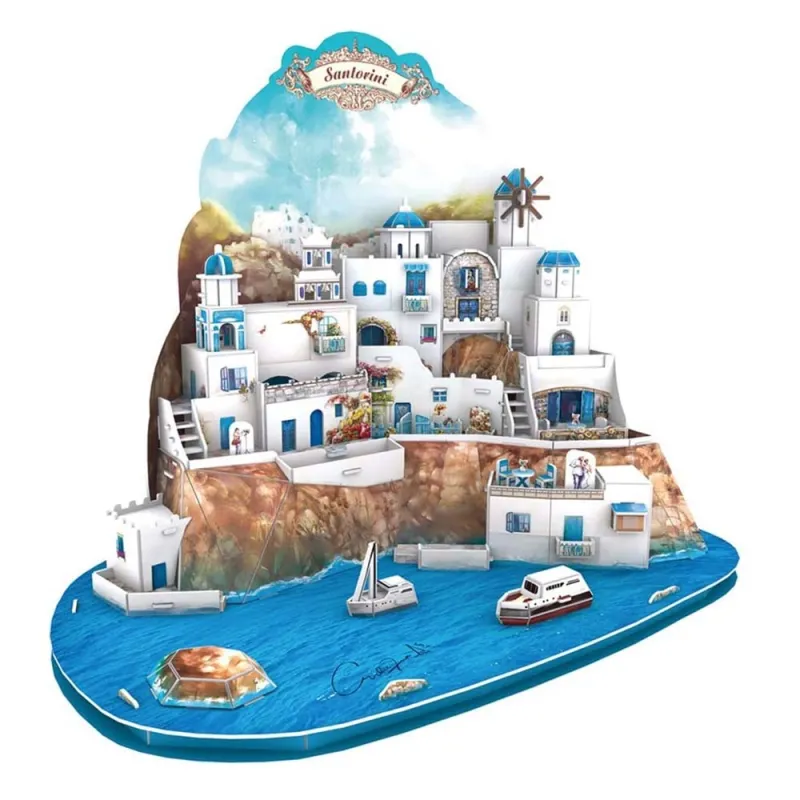 Cubic Fun - 3D Puzzle Santorini Island 129 Pcs MC195h