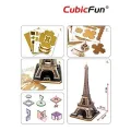 Cubic Fun - 3D Puzzle Eiffel Tower 82 Pcs MC091h Cubic Fun - 3D Puzzle Eiffel Tower 82 Pcs MC091h