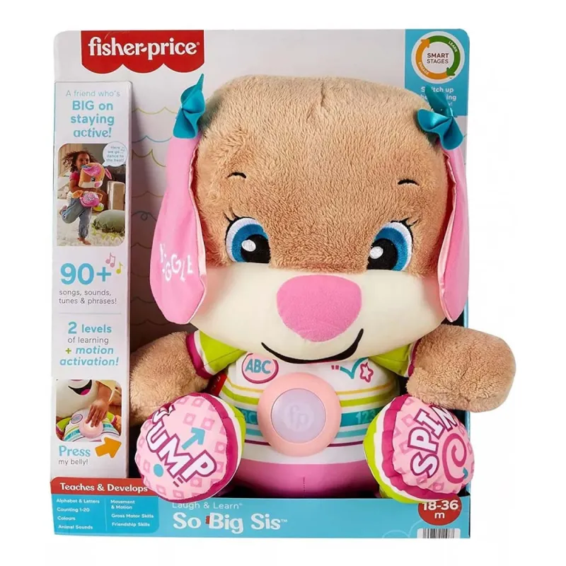 Fisher Price - Laugh And Learn, Μεγάλο Εκπαιδευτικό Σκυλάκι Smart Stages HCJ38