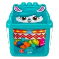 Fisher Price - Mega Blocks, Κουβαδάκι Mε Τουβλάκια 25 Tμχ, Λάμα HDK82 (GCT46)