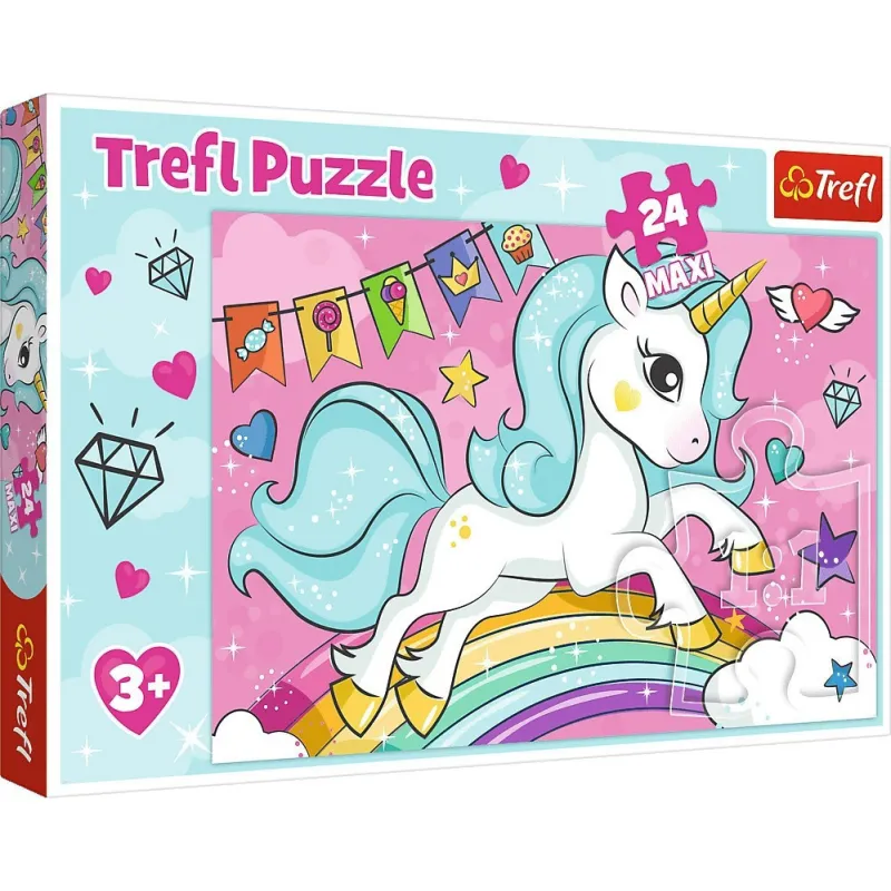 TREFL PUZZLE 24 Pcs MAXI SWEET UNICORN 14302