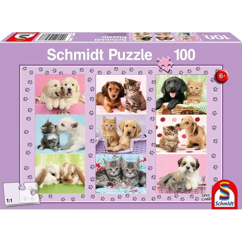 Schmidt Spiele - Puzzle My Animal Friends 100 Pcs 56268