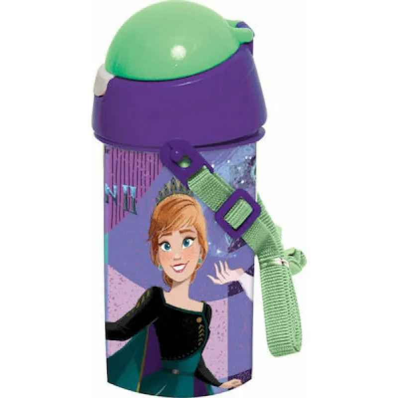 Gim - Παγούρι Πλαστικό Με Καλαμάκι, Frozen 2 500 ML 551-31209