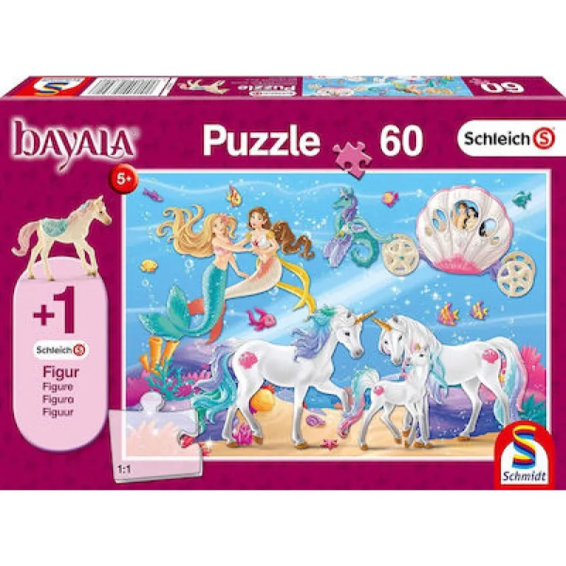 Schmidt Spiele – Puzzle The Magic Of Mermaids 60 Pcs 56302