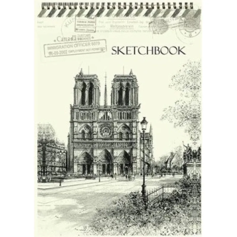 Maxleaf - Μπλοκ Σπιράλ Sketch Book 26.5x37.5 120 Σελίδες, Παναγία Των Παρισίων 14649