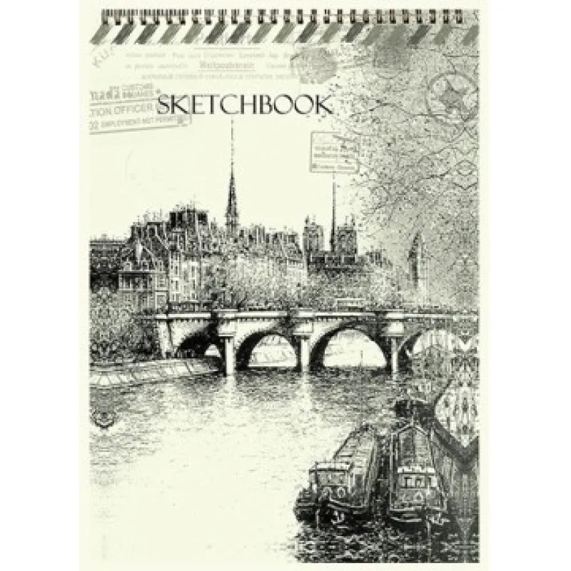 Maxleaf - Μπλοκ Σπιράλ Sketch Book 26.5x37.5 120 Σελίδες, Γέφυρα Πον Νεφ 14649