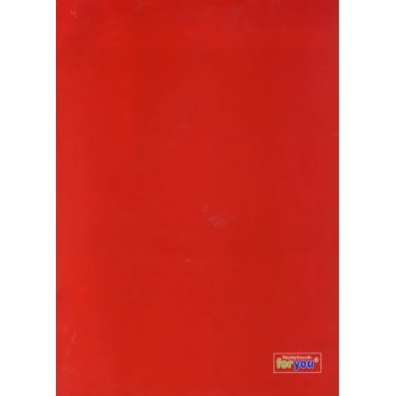 For You - Τετράδιο Ραφτό Ριγέ A4 2 Θέματα 64 Φύλλα 80gr, Κόκκινο 98640