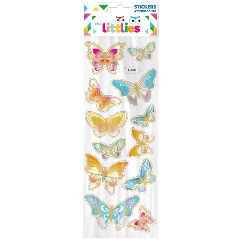 The Littlies - Αυτοκολλητάκια Glittery, Butterflys 808488