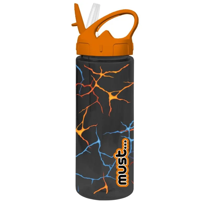 Diakakis - Παγούρι Πλαστικό Με Καλαμάκι Must, Orange 500 ml 585686