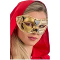 Carnival Toys - Μάσκα Βενετσιάνικη Ματιών Με Χρυσές Λεπτομέρειες 01326