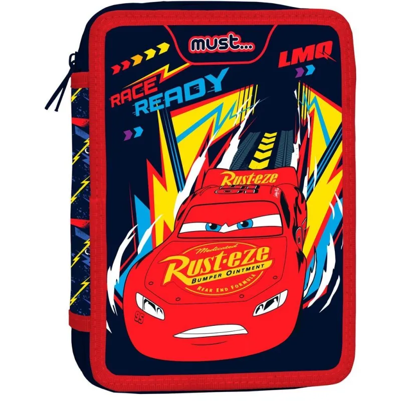 Diakakis - Κασετίνα Διπλή Γεμάτη Must, Cars, Race Ready 564384