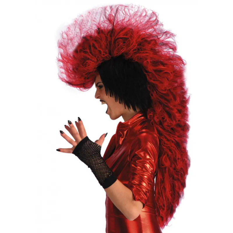 Carnival Toys - Περούκα Κόκκινη Πανκ-Μοικάνα 02659
