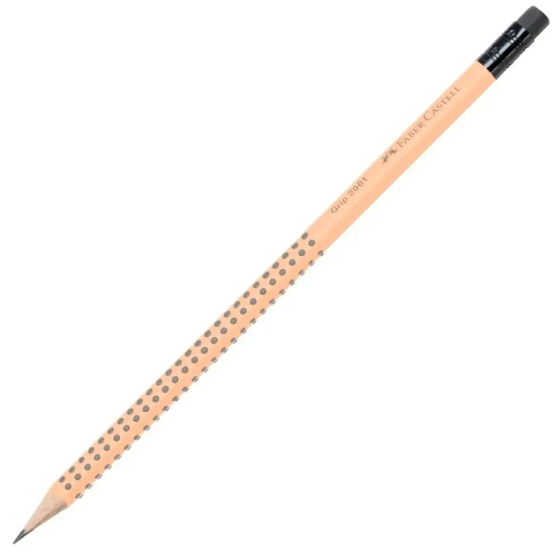 Faber Castell - Μολύβι Grip 2001 Με Γόμα, Peach 042756