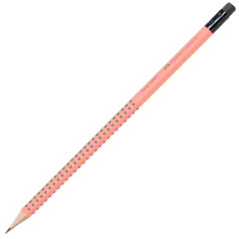 Faber Castell - Μολύβι Grip 2001 Με Γόμα, Coral 042757