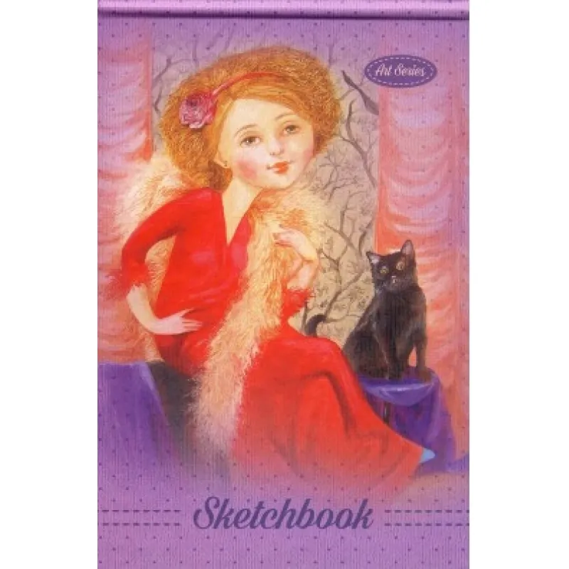 Company Fresh - Sketchbook, Art Series, Girl WIth Cat 20x12.5 cm 045.4031