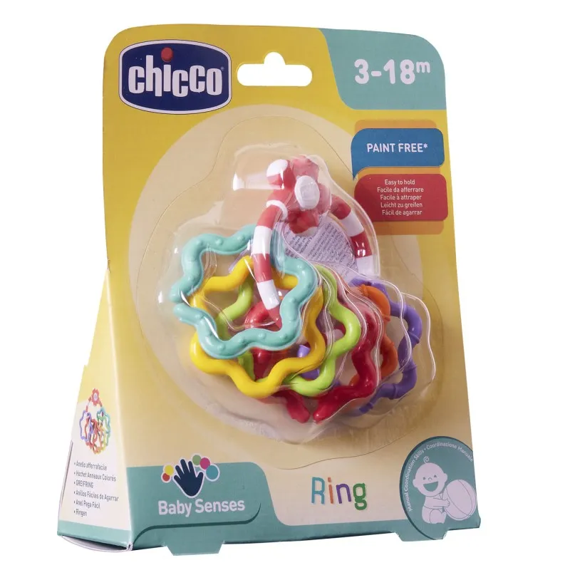 Chicco - Βρεφική Κουδουνίστρα Χρωματιστοί Δακτύλιοι 05954