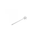 Carnival Toys - Αποκριάτικο Ραβδί Αστέρι Ασημί 06039