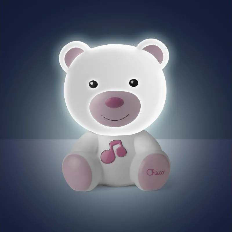 Chicco - Βρεφικό Φωτάκι Νυκτός Αρκουδάκι Dreamlight Ροζ 09830