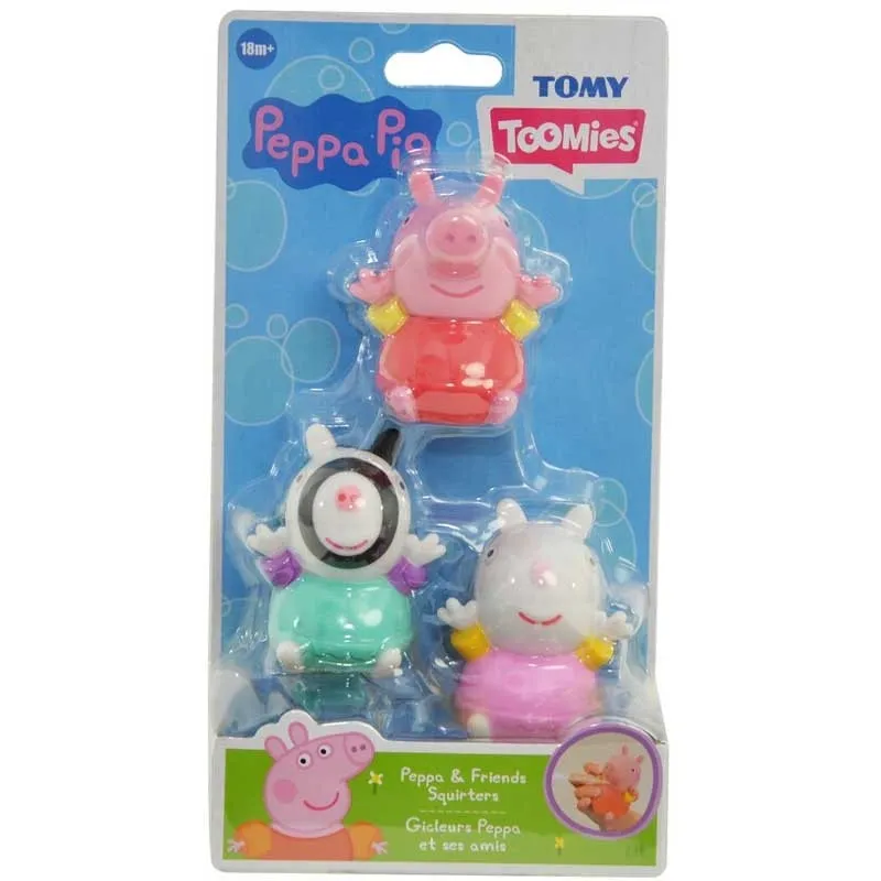 Tomy Toomies - Βρεφικό Παιχνίδι Μπάνιου Οικογένεια Peppa Pig Squirters 1000-73105