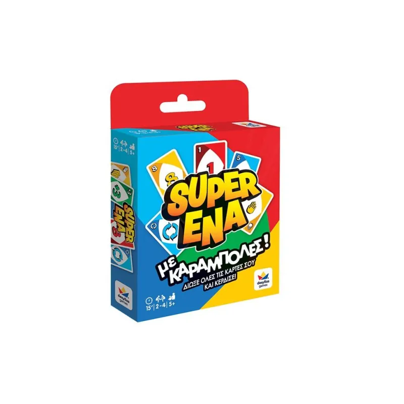 Desyllas Games - Επιτραπέζιο, SUPER ENA Με Καραμπόλες 100944