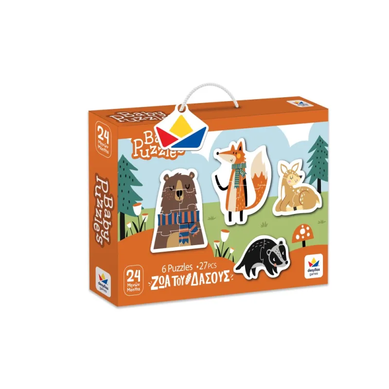 Desyllas Games - Baby Puzzle, Ζώα Του Δάσους 101502
