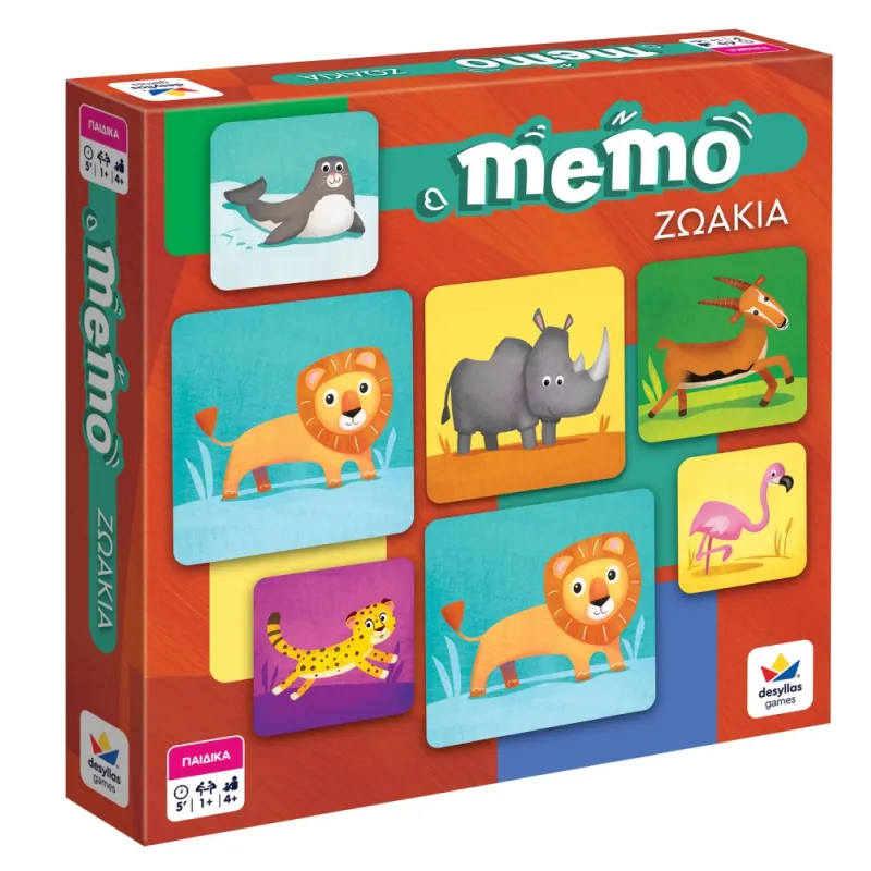 Desyllas Games - Επιτραπέζιο,  Memo, Ζωάκια 101602