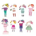 AS - Magnet Box Fantasy Dreams Dress-Up , 46 Εκπαιδευτικοί Ξύλινοι Μαγνήτες 1029-64059