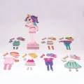 AS - Magnet Box Fantasy Dreams Dress-Up , 46 Εκπαιδευτικοί Ξύλινοι Μαγνήτες 1029-64059