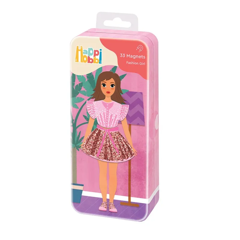 AS - HappiHobbi , Εκπαιδευτικοί Χάρτινοι Μαγνήτες Fashion Girl 1029-64074