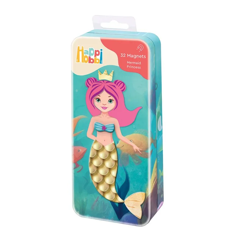 AS - HappiHobbi , Εκπαιδευτικοί Χάρτινοι Μαγνήτες Mermaid 1029-64074
